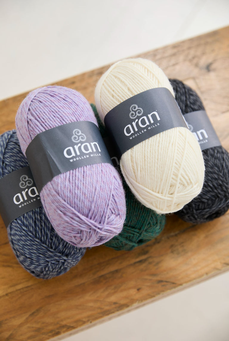 100% Merino Aran Yarn - Green