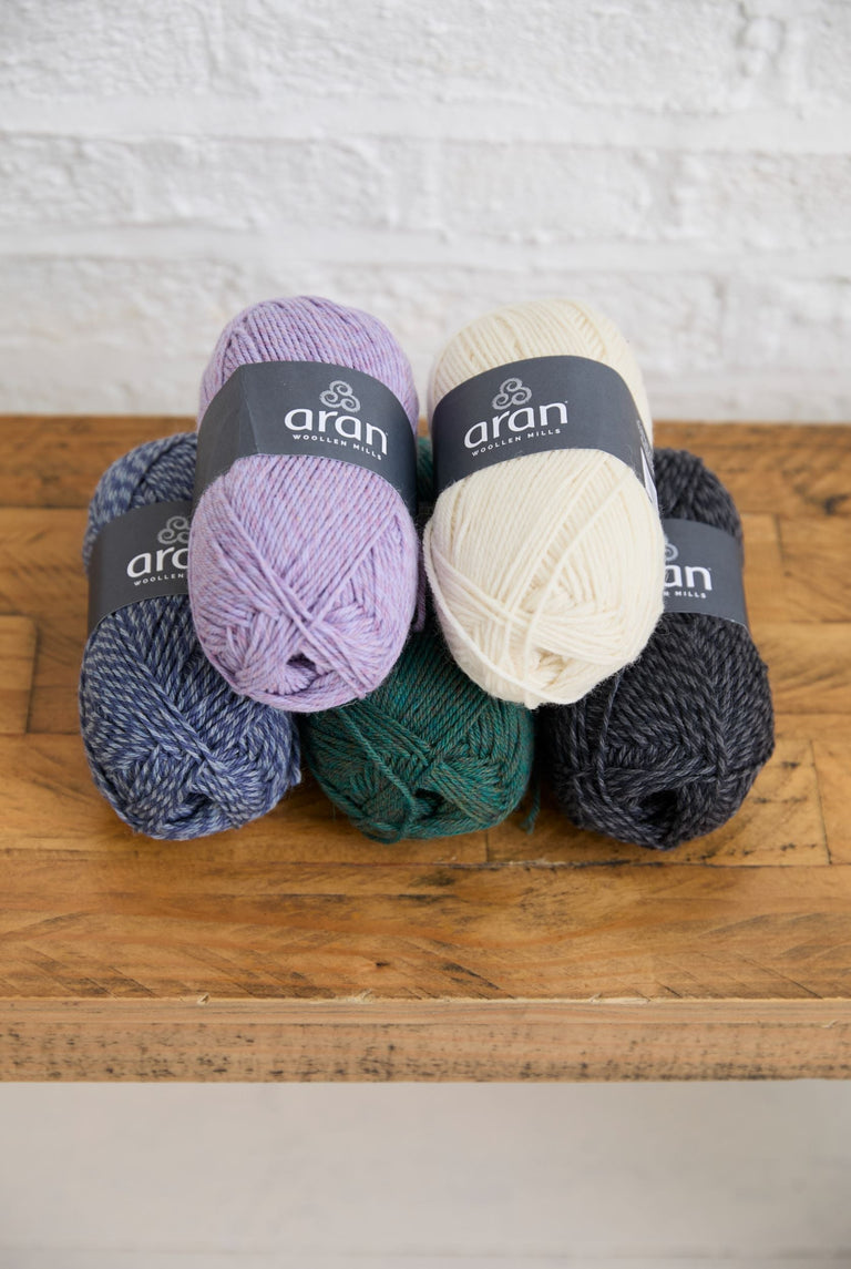 100% Merino Aran Yarn - Green