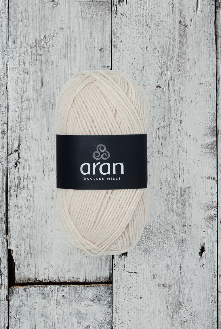 100 % Merino Aran Garn – Creme