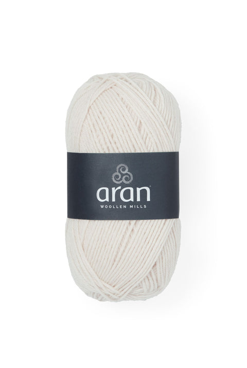 100% Merino Aran Yarn - Cream