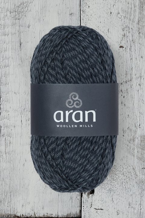 100% Merino Aran Yarn - Charcoal