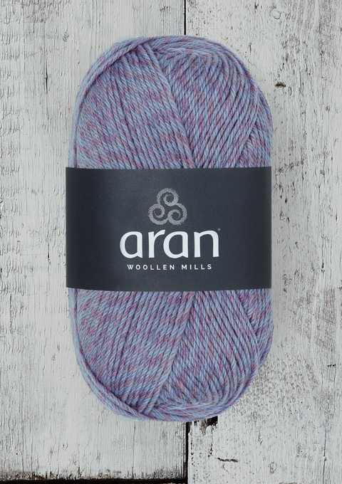 100% Merino Aran Yarn - Purple