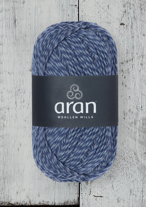 100% Merino Aran Yarn - Blue