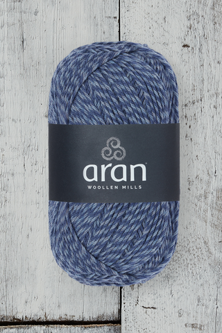 100% Merino Aran Yarn - Blue