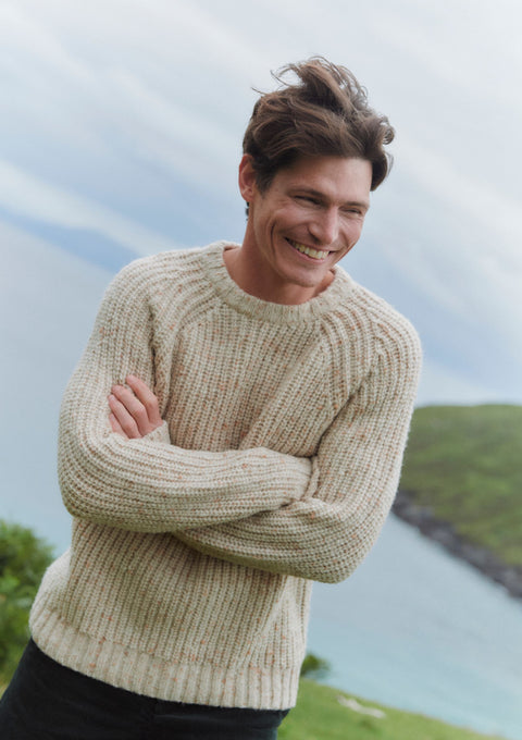 Killykeen T-shirt côtelé pour homme style pêcheur - Gris