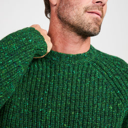 Killykeen T-shirt côtelé pour homme style pêcheur - Vert