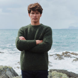 Killykeen T-shirt côtelé pour homme style pêcheur - Gris