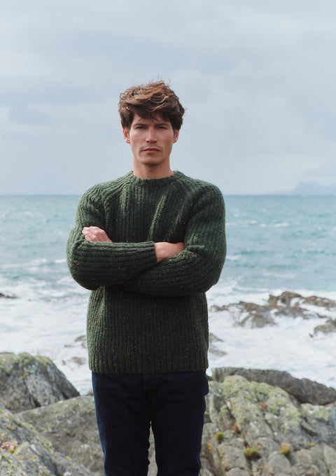 Killykeen T-shirt côtelé pour homme style pêcheur - Gris
