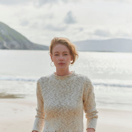 Arawn Cotton-Linen Crew Sweater - Cream