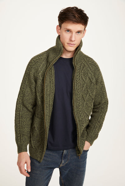 Mens zipper outlet cardigan