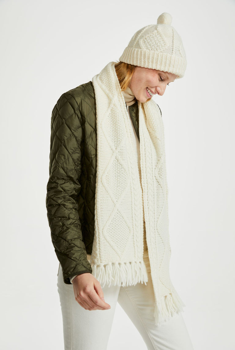 Kinard Aran Ski Hat - Cream