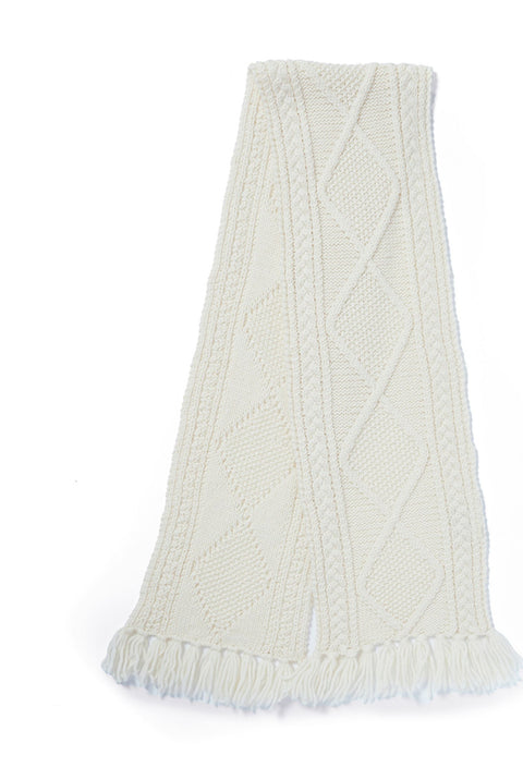 Kinard Aran Scarf - Cream