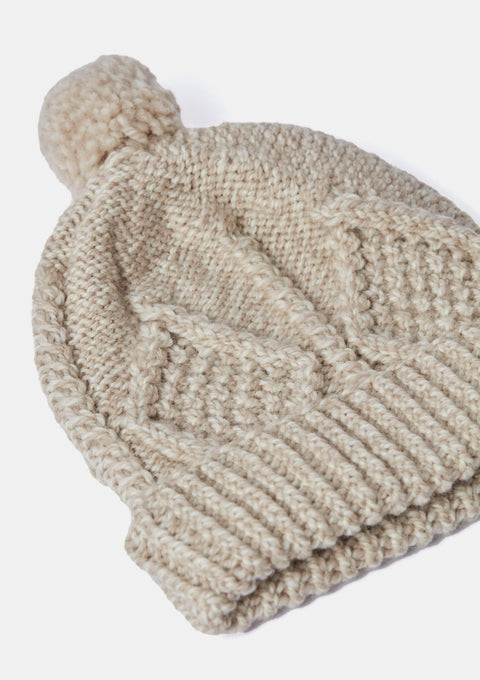 Children's knitwear, Knitwear for baby, baby aran wool, gift, Ireland, Hat & Scarf, oat, baby hat