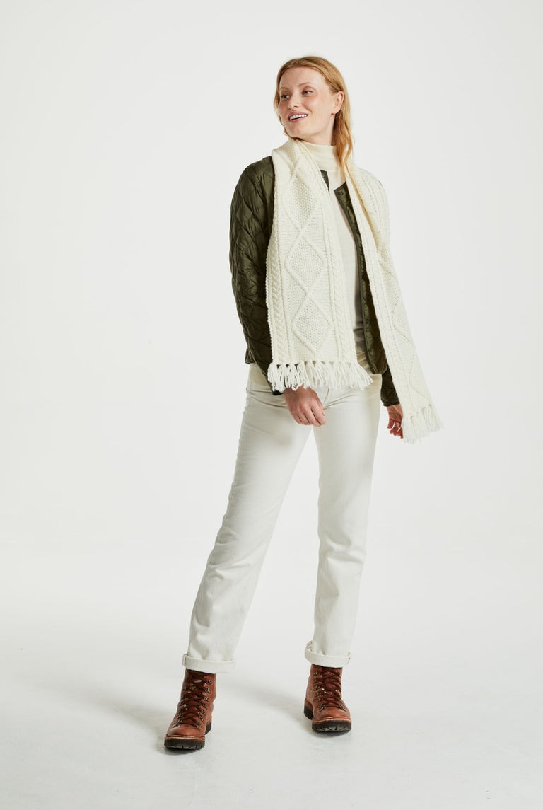 Kinard Aran Scarf - Cream