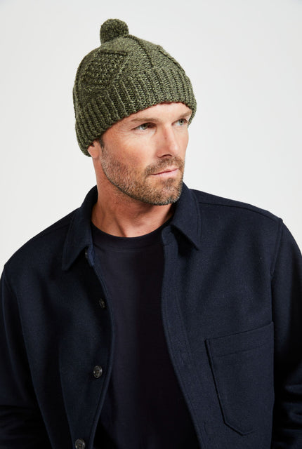 Merino wool, Aran, wool hats, green, Knitwear, Ireland, Hat & Scarf, gift, Ireland
