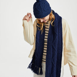Kinard Aran Skimütze - Marineblau