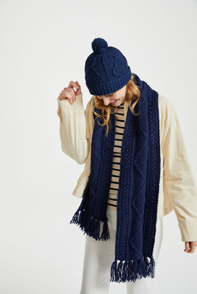 新品　SOL Hand-knitted Border Hat　navy 新品 SOL Hand-knitted Border Hat navy SOL Hand-knitted