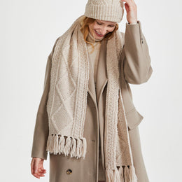 Kinard Aran Ski Hat - Oat