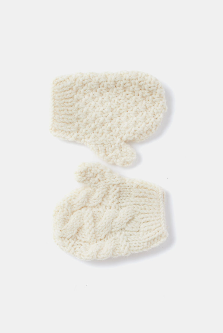 Méaróg Aran Baby Mittens and Hat Gift Set