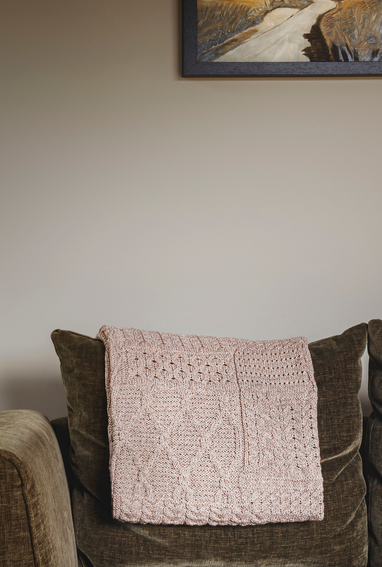 Keel Aran Patchworkdecke - Hafer