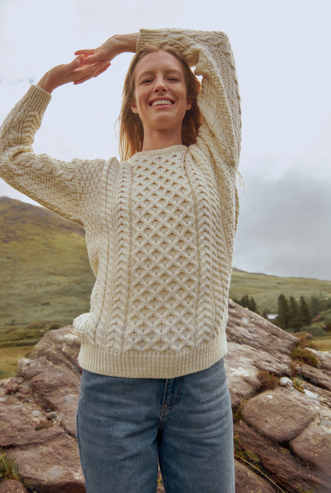 Womens Sweaters | Irish Crafted Aran Knitwear | Aran Woollen Mills