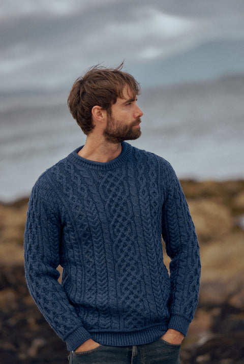 Men's Half-Zip Irish Sweater, Buy Online